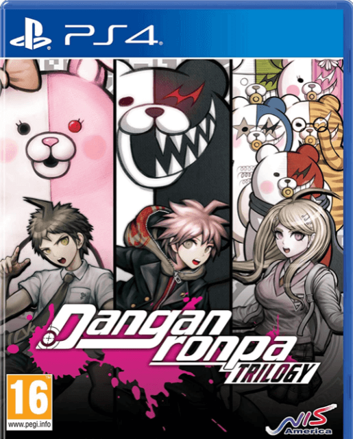 Danganronpa Trilogy box art for Playstation 4